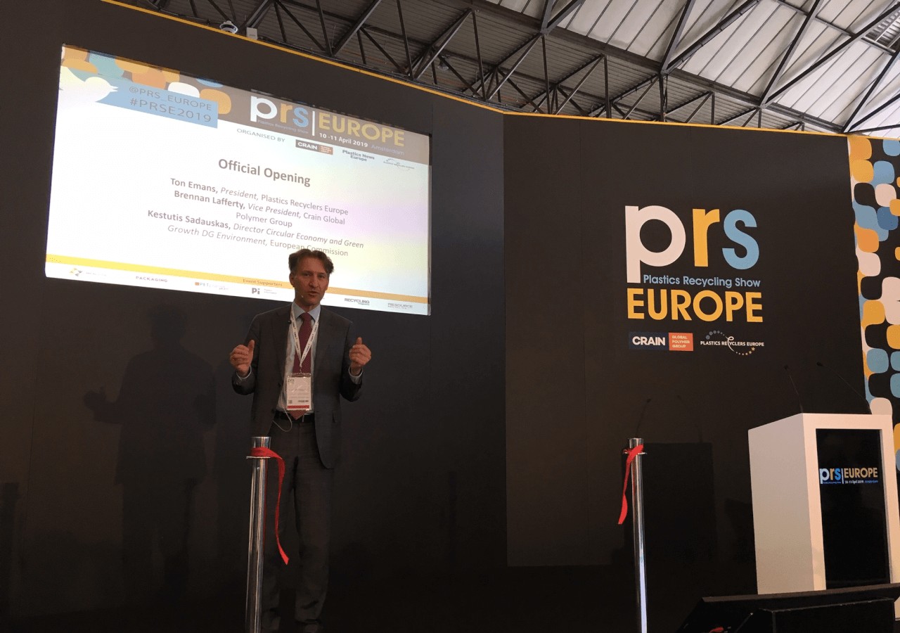 EU Commissioner Kestutis Sadauskas opened the Plastics Recycling Show Europe (PRSE) 2019 in Amsterdam.