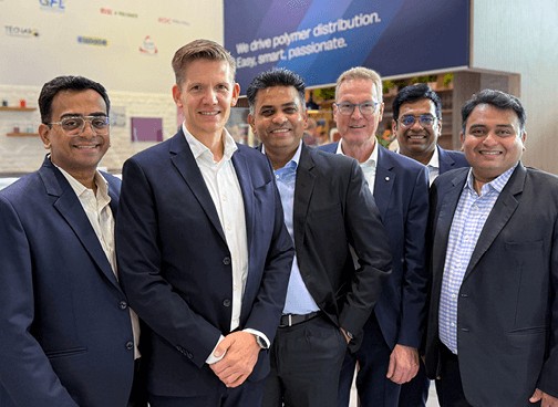 Umang Parekh, Philip O. Krahn, Urmish Parekh, Horst W. Klink, Jigar Parekh and Piyush Parekh (f.l.t.r.)