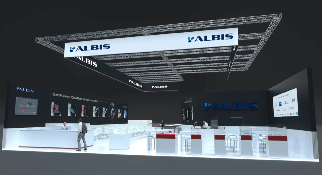 Messestand der ALBIS PLASTIC auf der Fakuma 2018.